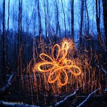 Feuer im Wald mit Gé