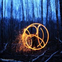 Feuer im Wald mit Gé