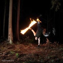 Feuer im Wald mit Gé