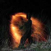 Feuer im Wald mit Gé
