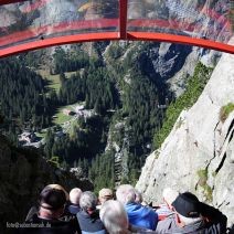 Die Gelmerbahn, die mit 106 % Steigung steilste Standseilbahn Europas